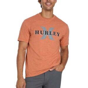Hurley Men's Short Sleeve T-Shirt - orange